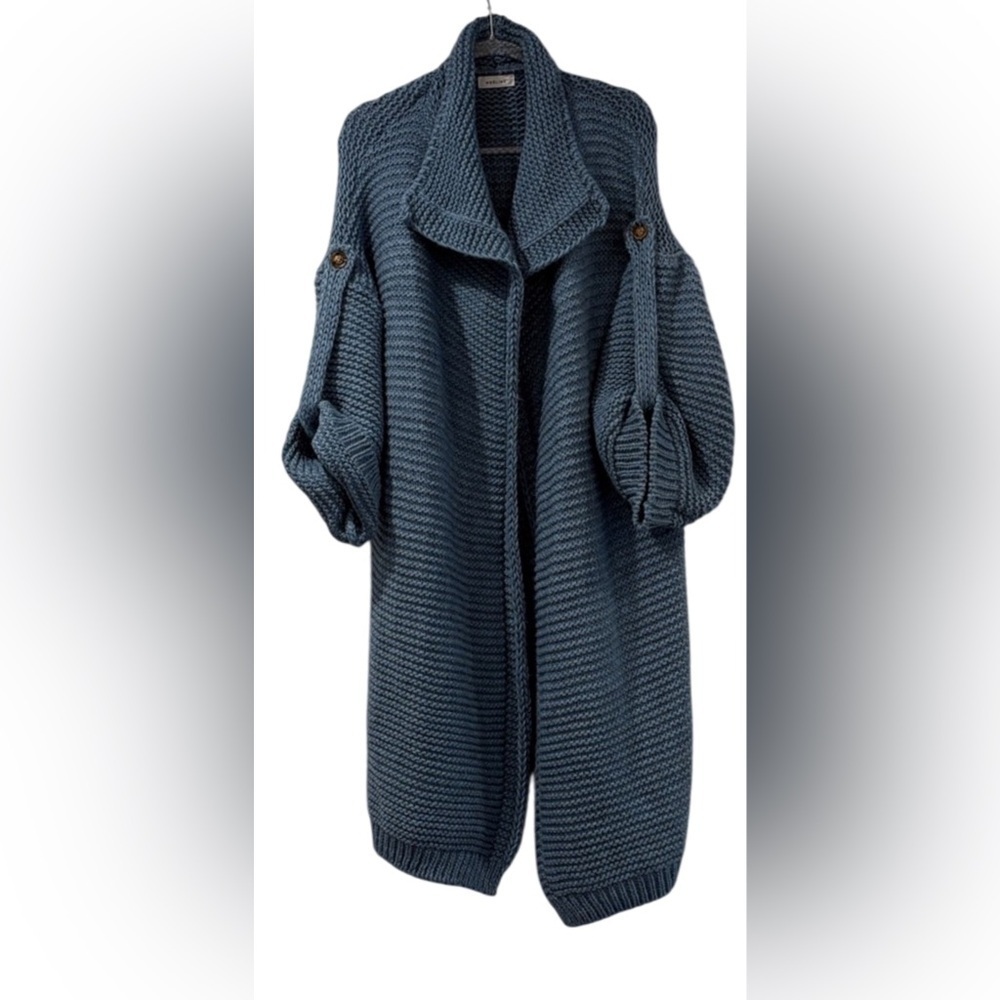 Noeline Blue Women's Cardigan - Picture 9 of 9